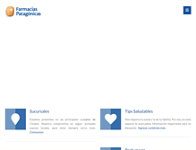 Tablet Screenshot of farmaciaspatagonicas.com